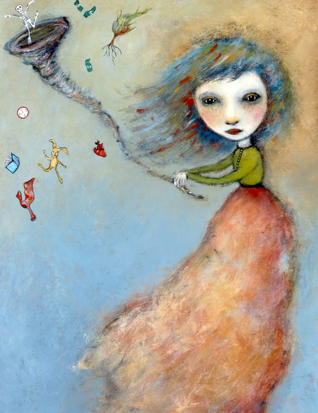 SOLD "HOLDING THE TAIL OF THE TORNADO"