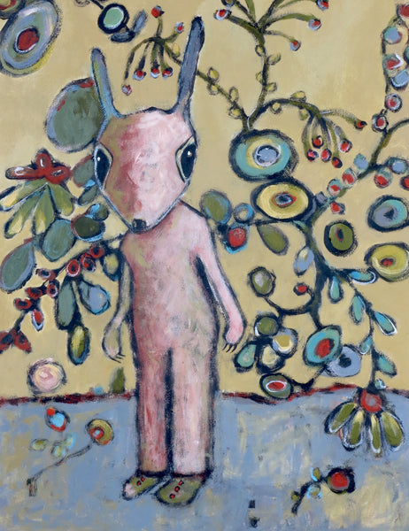 SOLD   "Rabbit Enters the Garden of Earthly Delights"