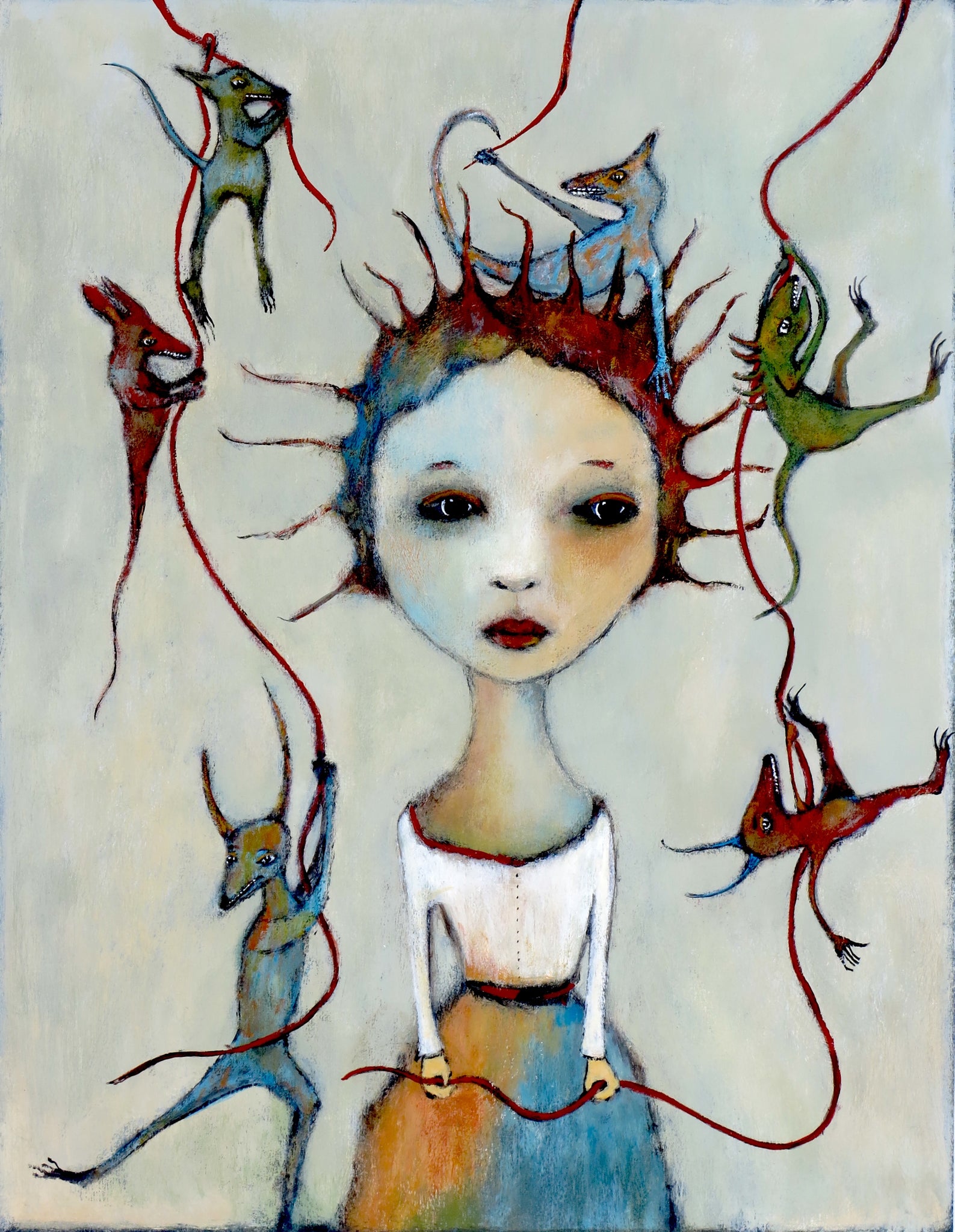 SOLD  "Letting My Little Monsters Out To Play"