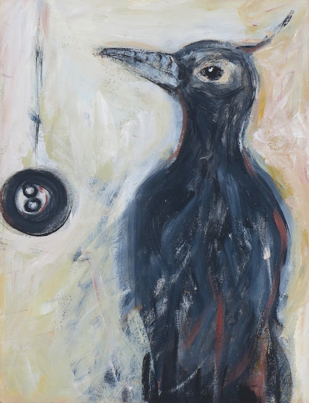 "Black Winged Mystic Consults HIs Magic 8 Ball"
