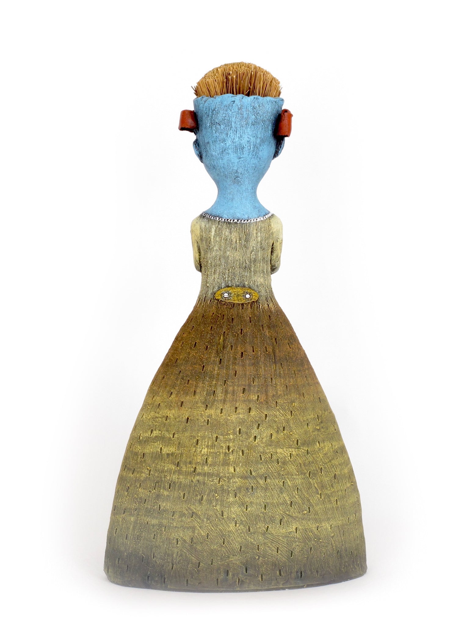 SOLD "Secret Keeper" original ceramic sculpture by Jacquline Hurlbert