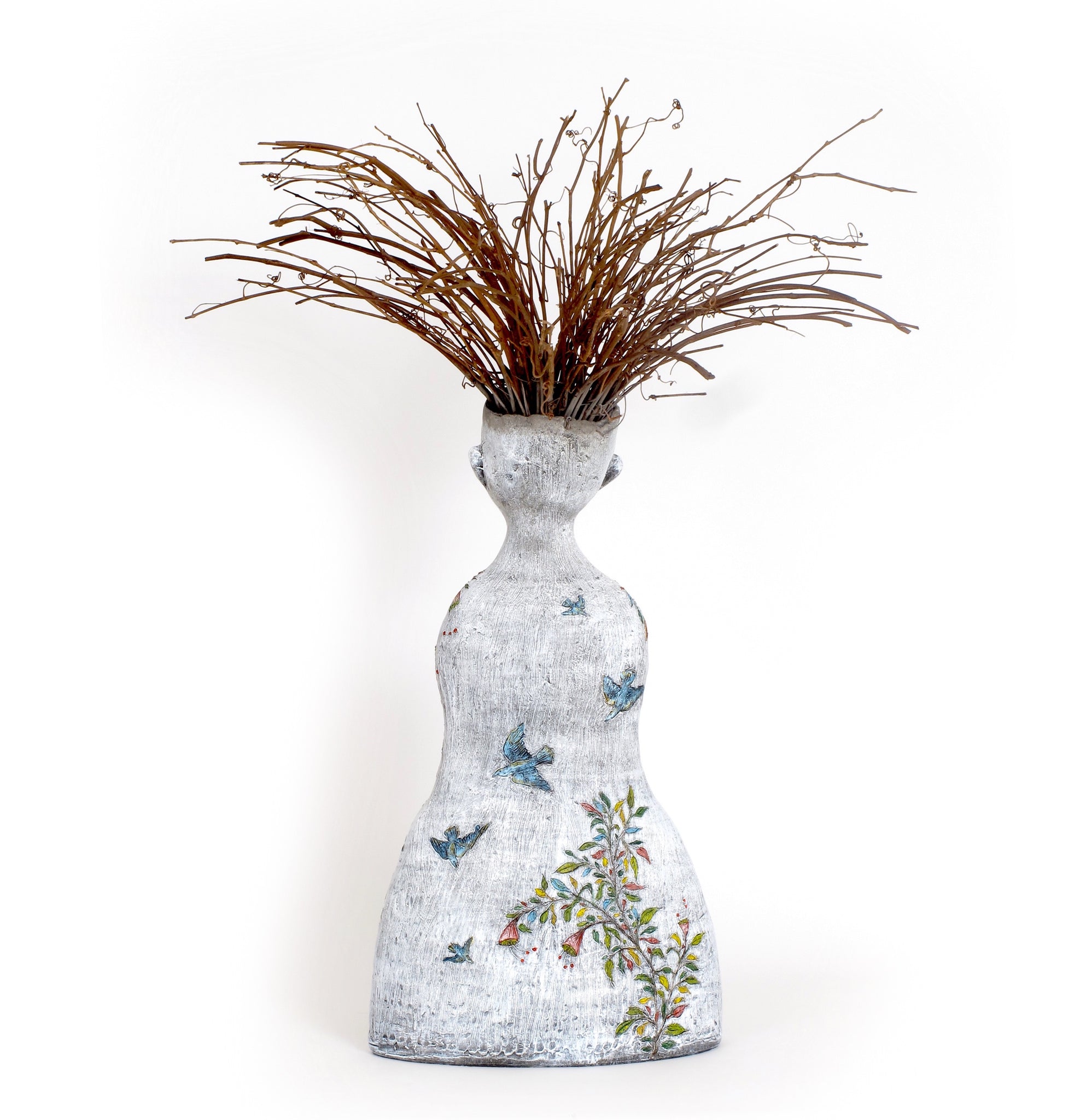 SOLD "Visionary" original ceramic sculpture by Jacquline Hurlbert