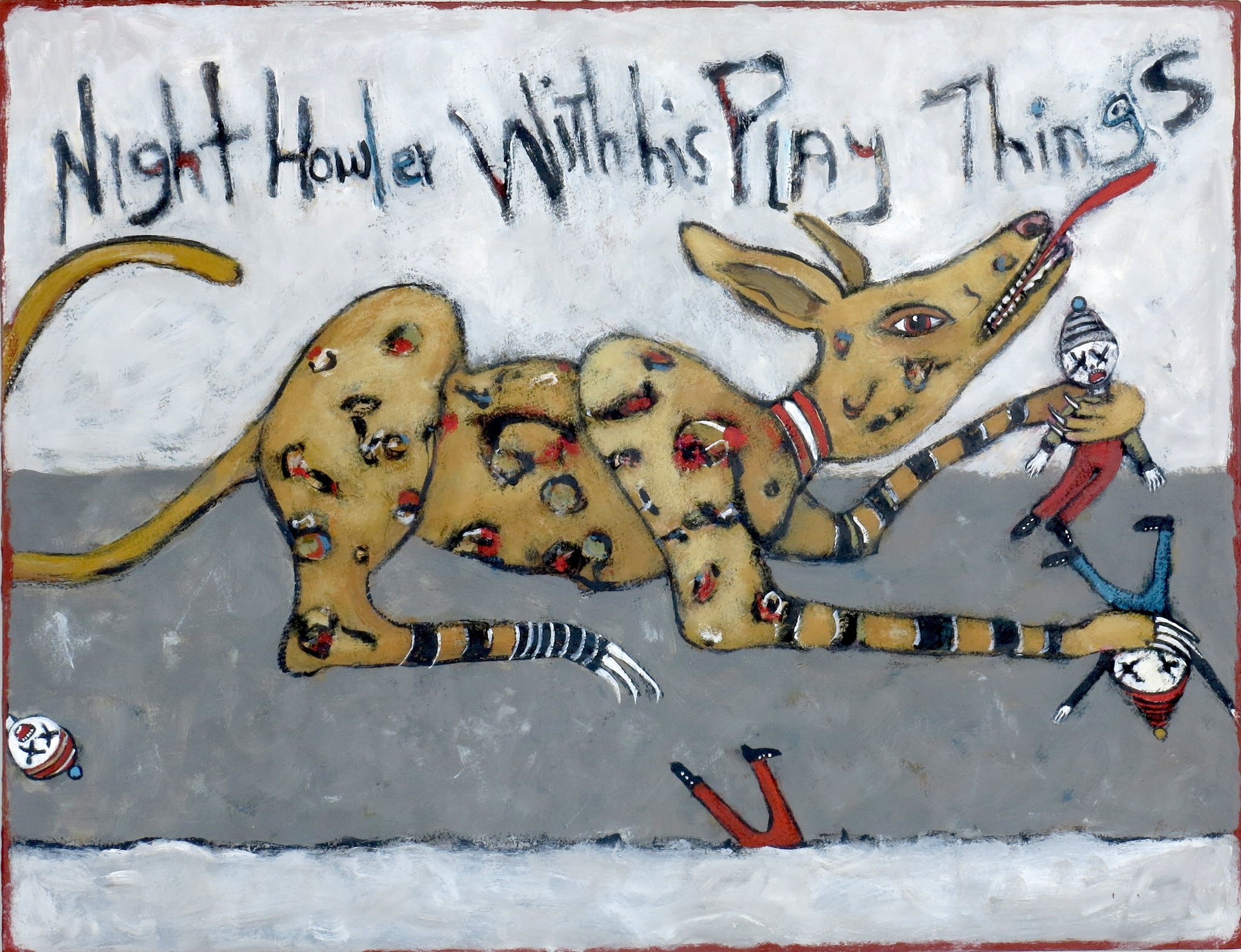 "Night Howler With His Play Things"