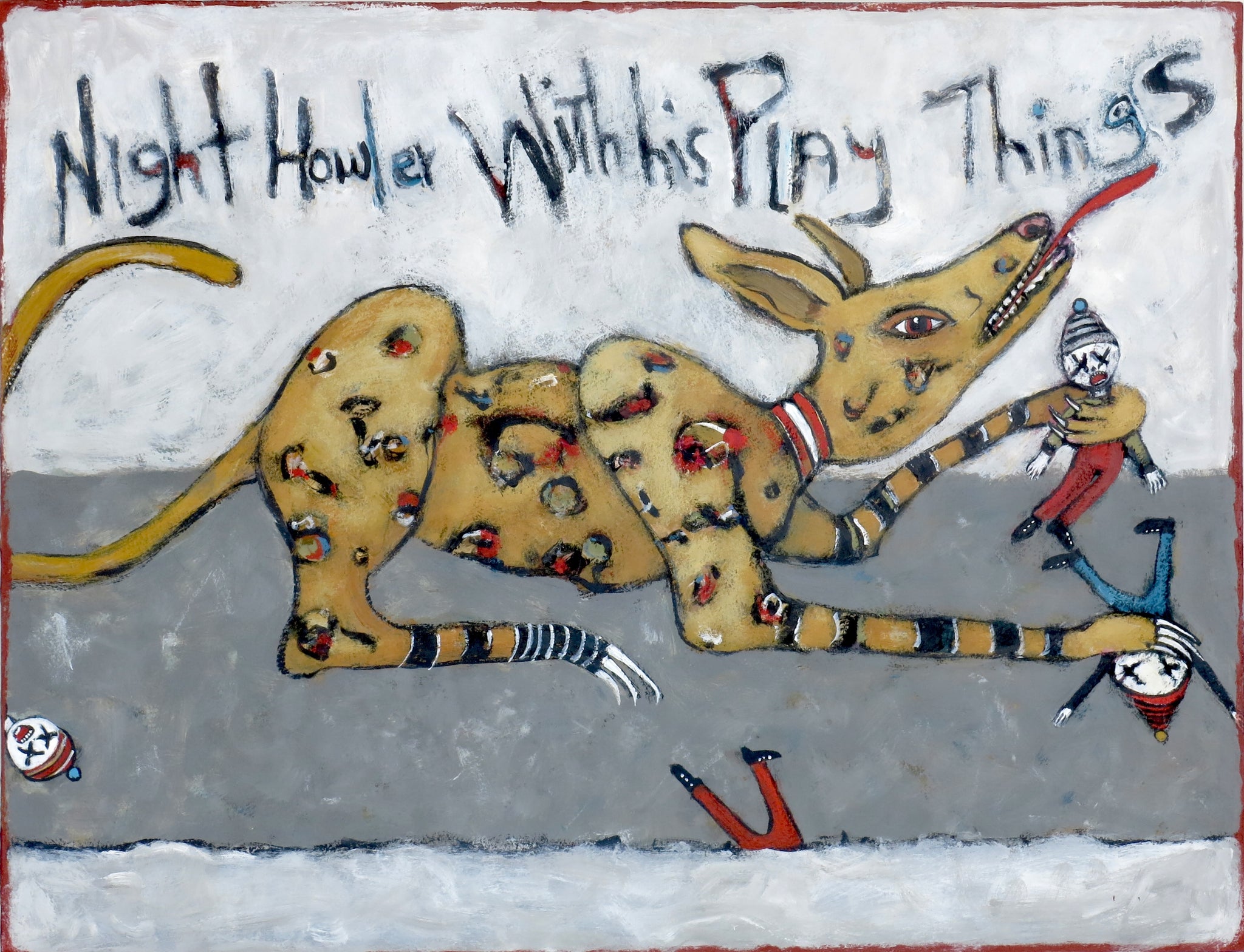 "Night Howler With His Play Things"