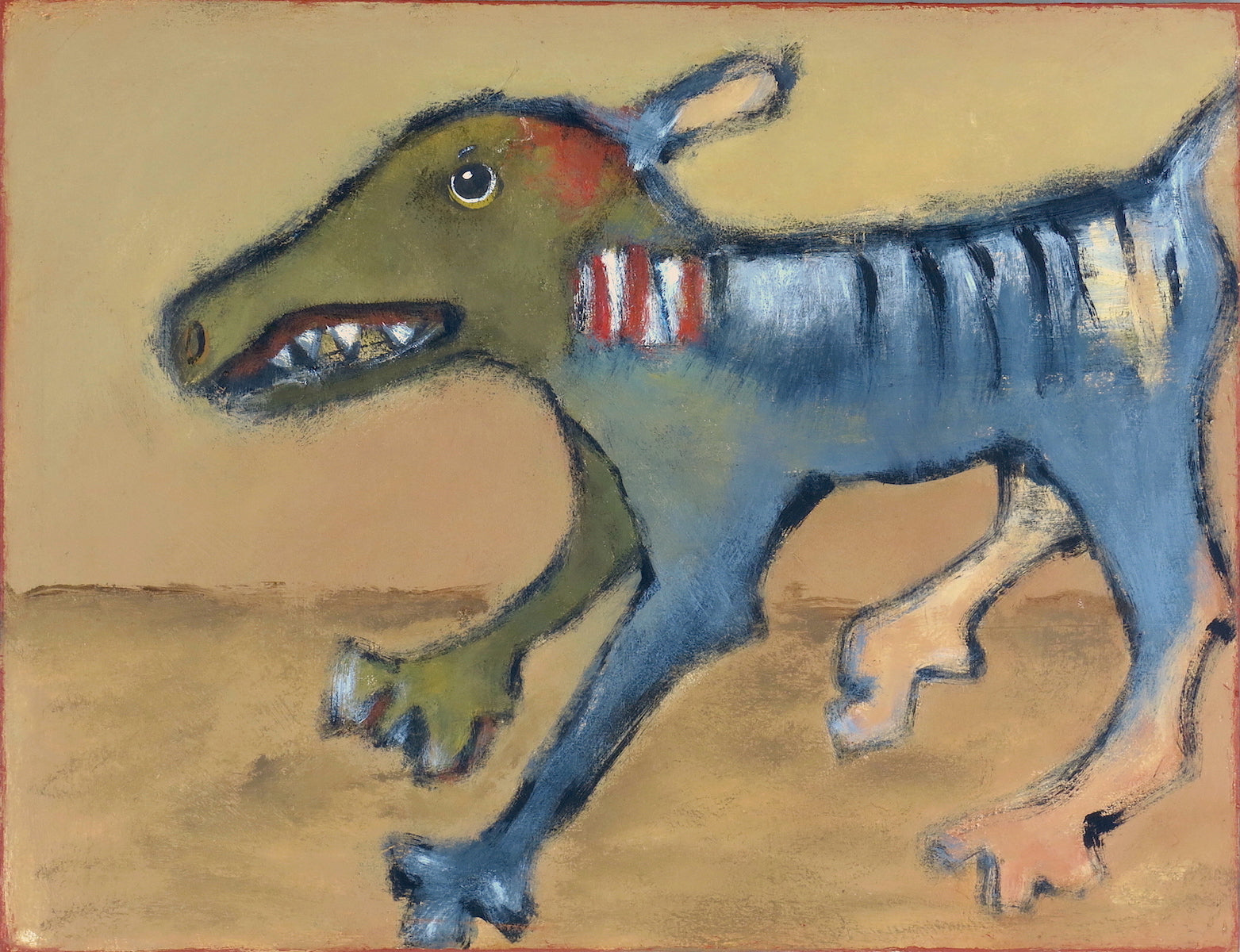 SOLD   "Fritz Defends His Territory"