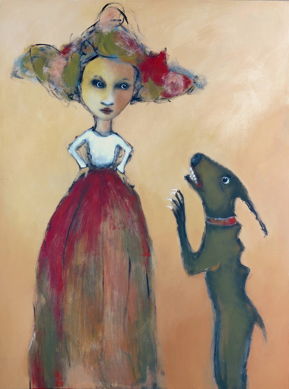 SOLD  "Mary Confronts Her Demanding Little Fears"