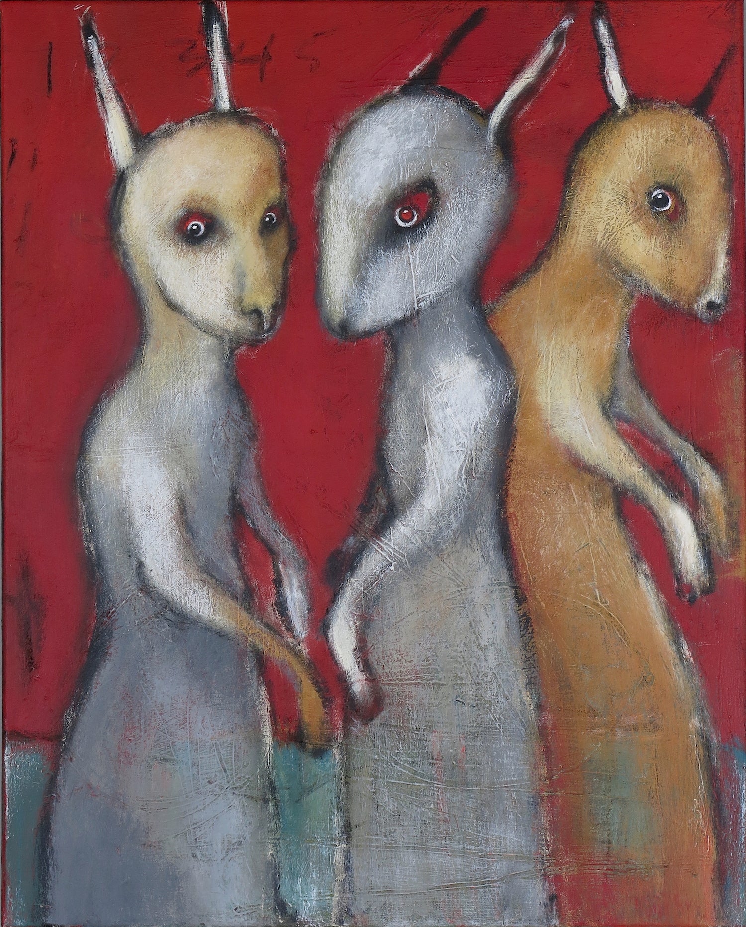 SOLD   "Strange Creatures Gather at Red Dawn to Share Their Secrets"