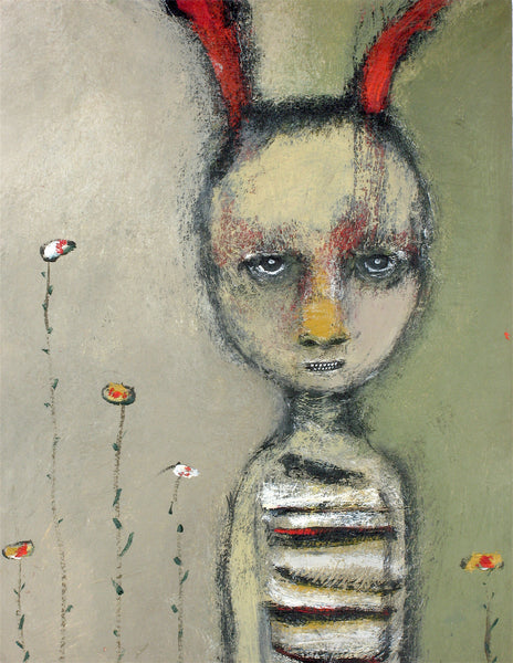 SOLD   "Looking for Answers Amongst the Dandelions"