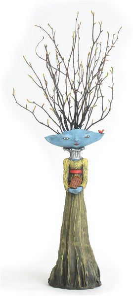 SOLD       "Released" original ceramic sculpture by Jacquline Hurlbert