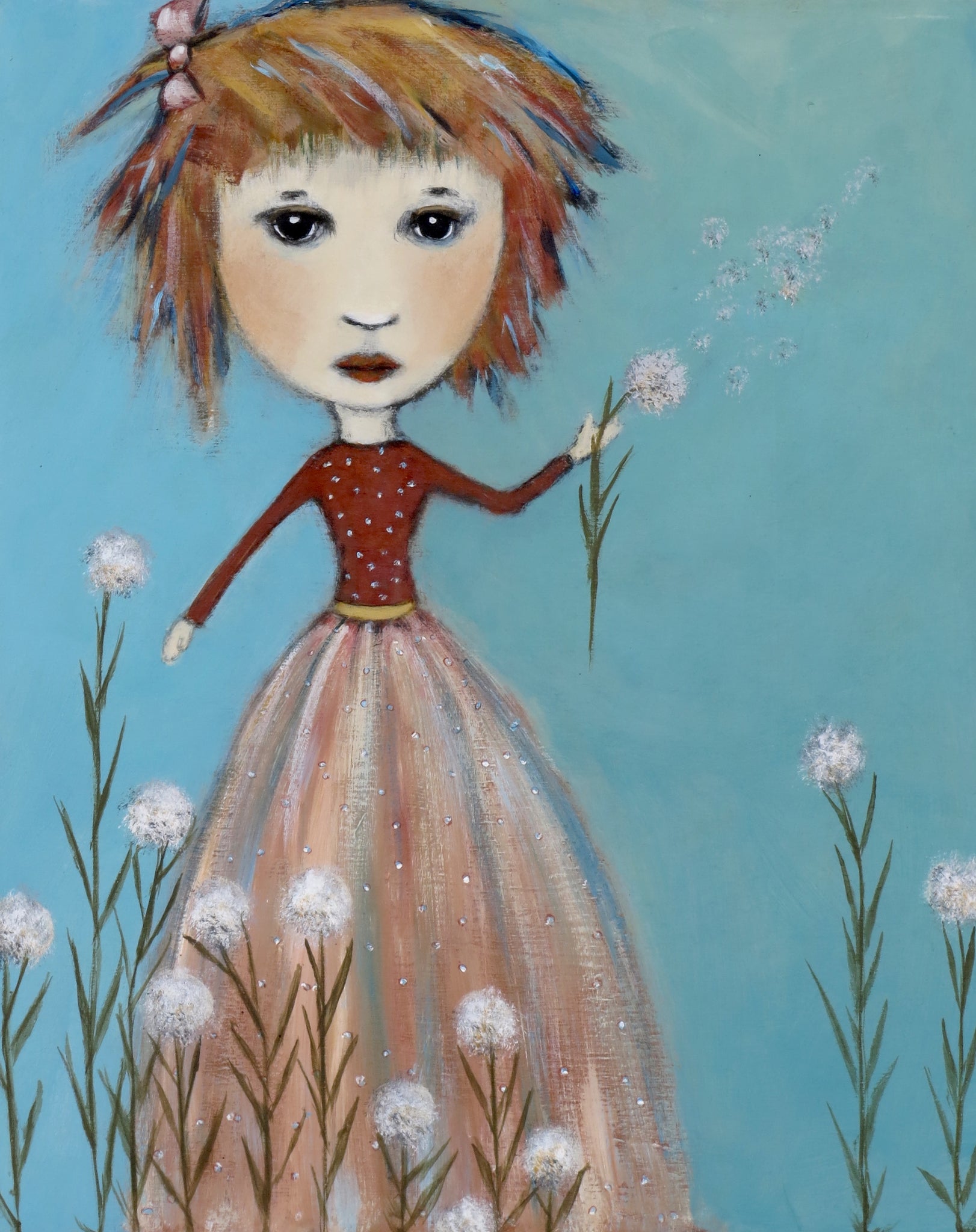 "Dandelion Girl Spreads the Seeds of Change"
