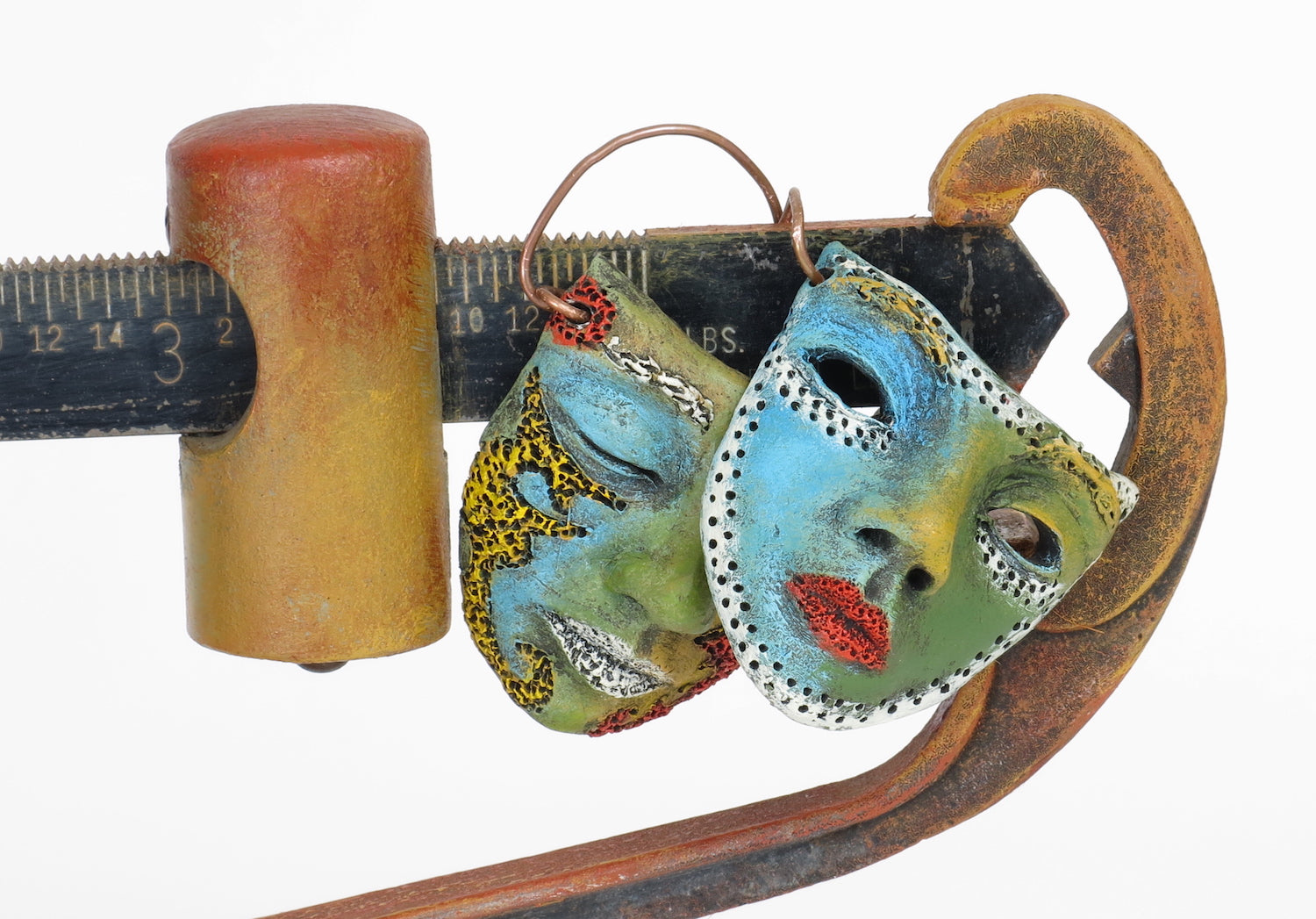 "Weighing My Options"    Original ceramic sculpture by Jacquline Hurlbert