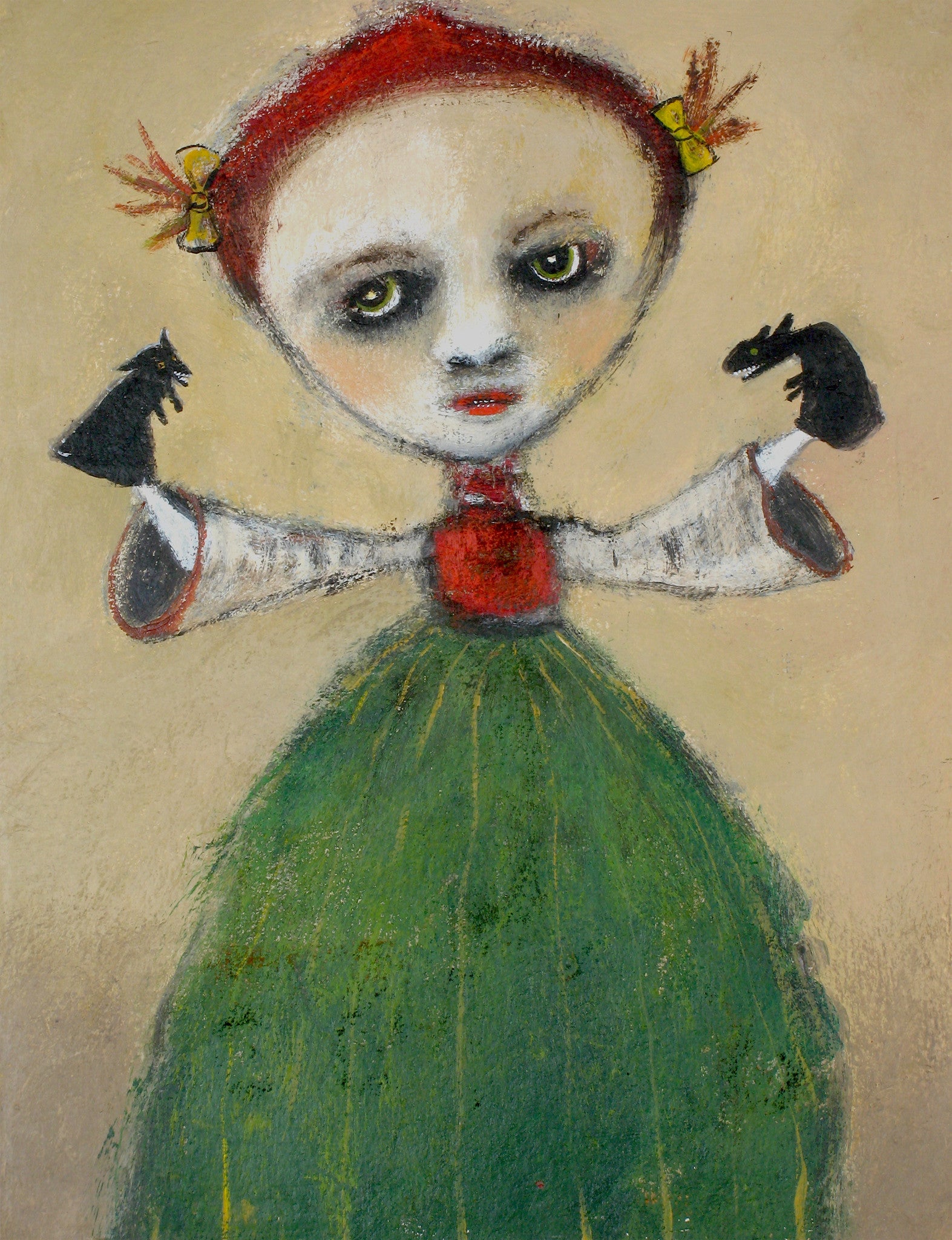 SOLD   "Molly Takes Control of Her Little Monsters"