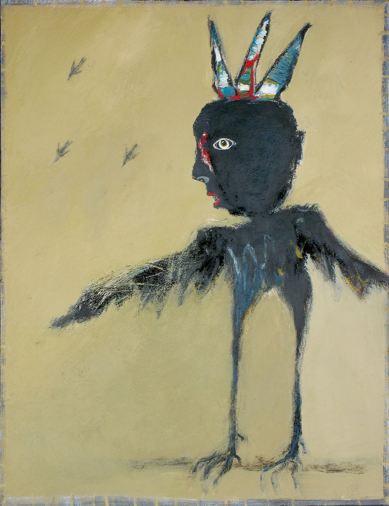 SOLD   "The Raven King Flaunts His Stolen Feathers"