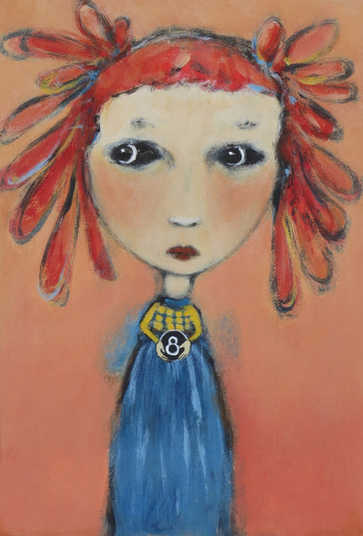 SOLD  "Samantha Relies on Her Magic 8 Ball for Answers"
