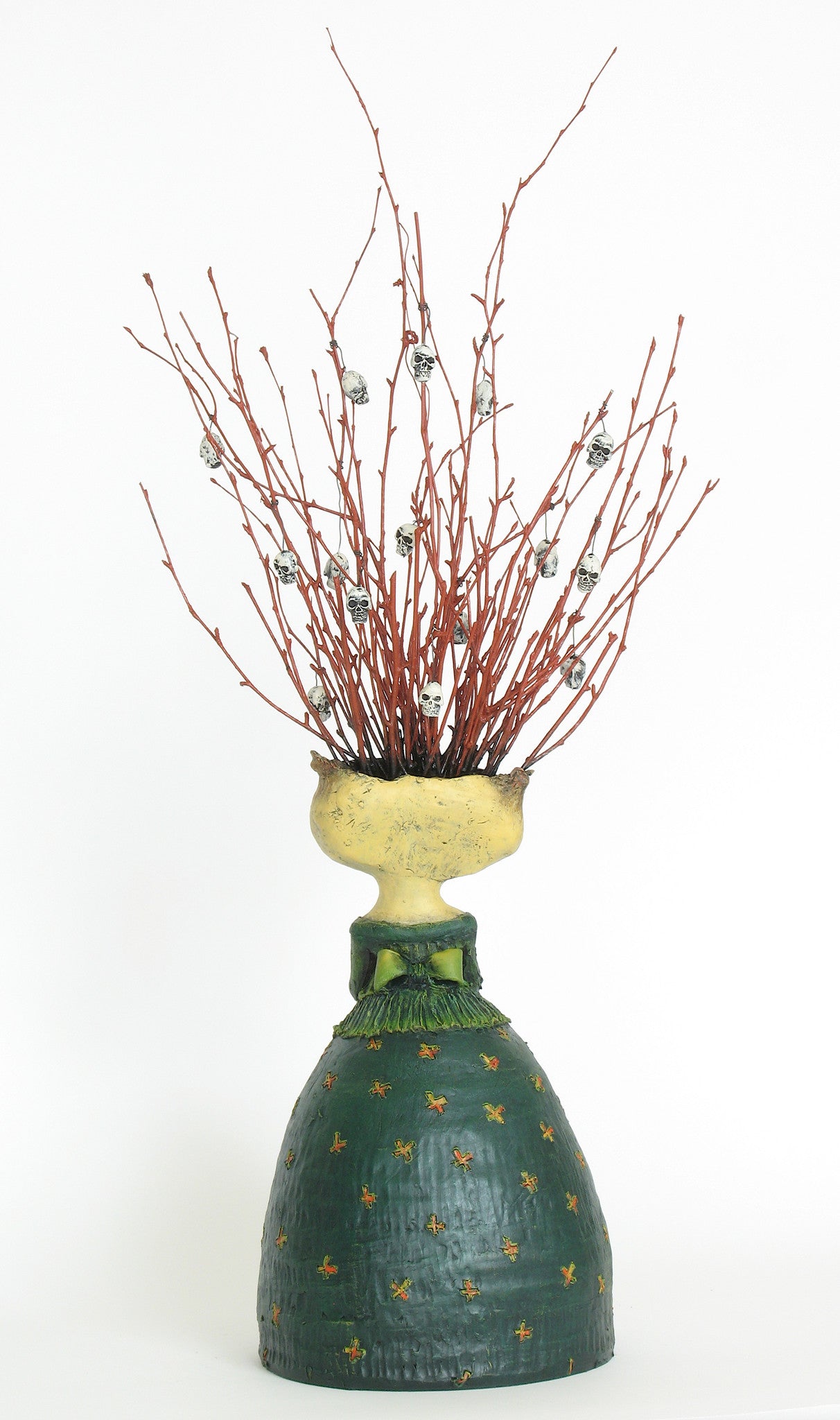 SOLD - Amy   "She Found that Some of Her Friends Were an Acquired Taste"  original ceramic sculpture by Jacquline Hurlbert