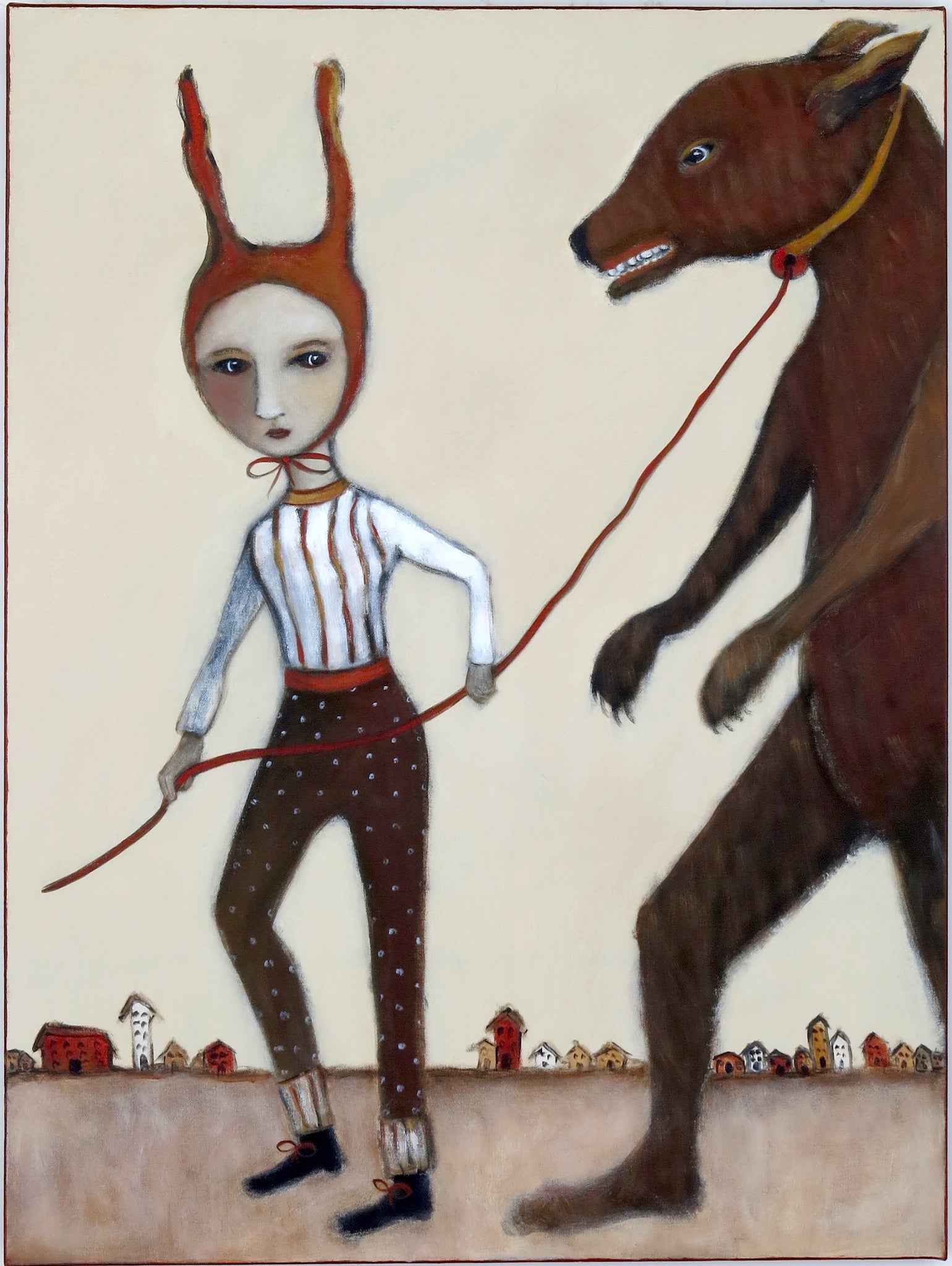 Sold   "Keeping A Close Eye And A Short Leash On Her Fears"