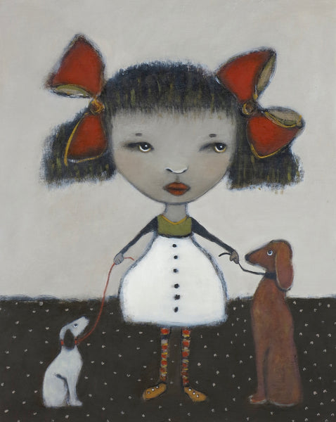 SOLD to Teresa   "Leashed Anticipation"