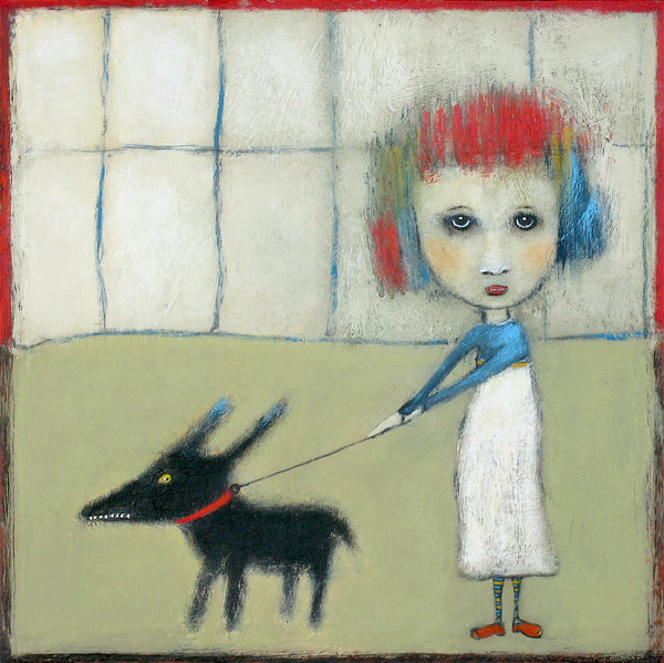 SOLD  "Keeping Mischief On Its Leash"