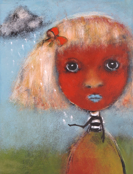 SOLD   "Lila Doesn't Go Anywhere Without Her Thundercloud"